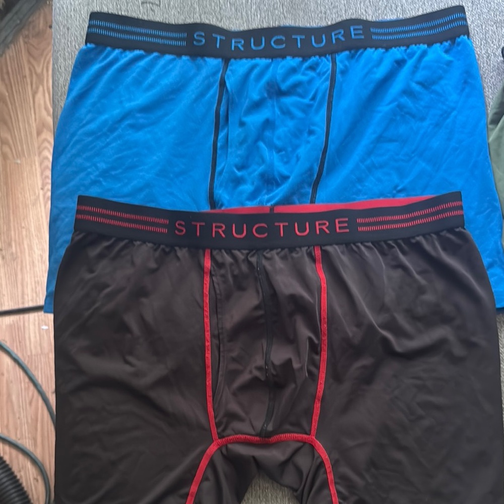 Structure Men's Boxer Briefs - Blue and Brown